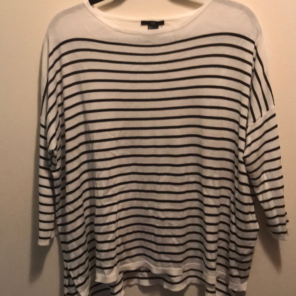 Striped oversized sweater